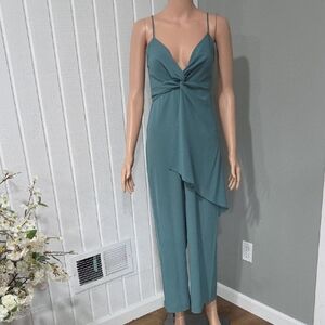 Zara Elegant Teal Jumpsuit